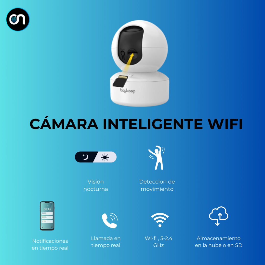 Cámara inteligente wifi 360 2K visión nocturna - Image 3