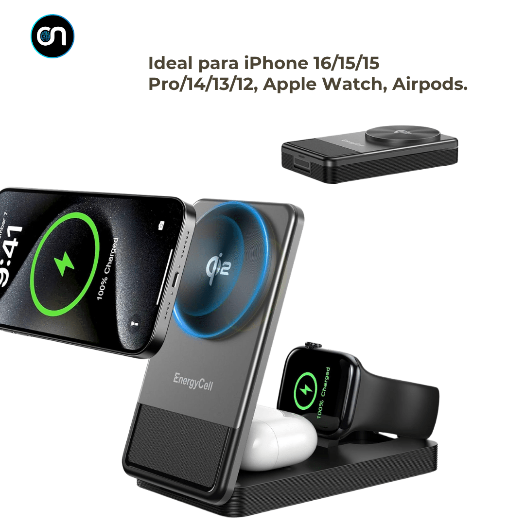Cargador Inalámbrico en para iPhone, Apple Watch y AirPods