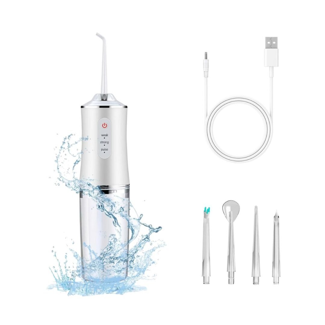 irrigador bucal eléctrico blanco